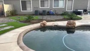 landscape design with pool