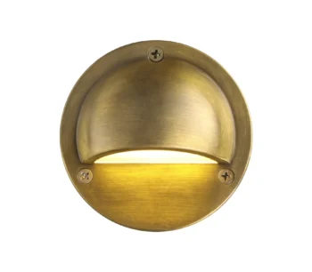 Semisfera 12V Deck & Rail Light - Brass Yellow - 3000K -6