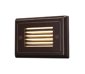 Parallel Retro Louvered Step & Deck Light - Black Bronze - 3000K 3