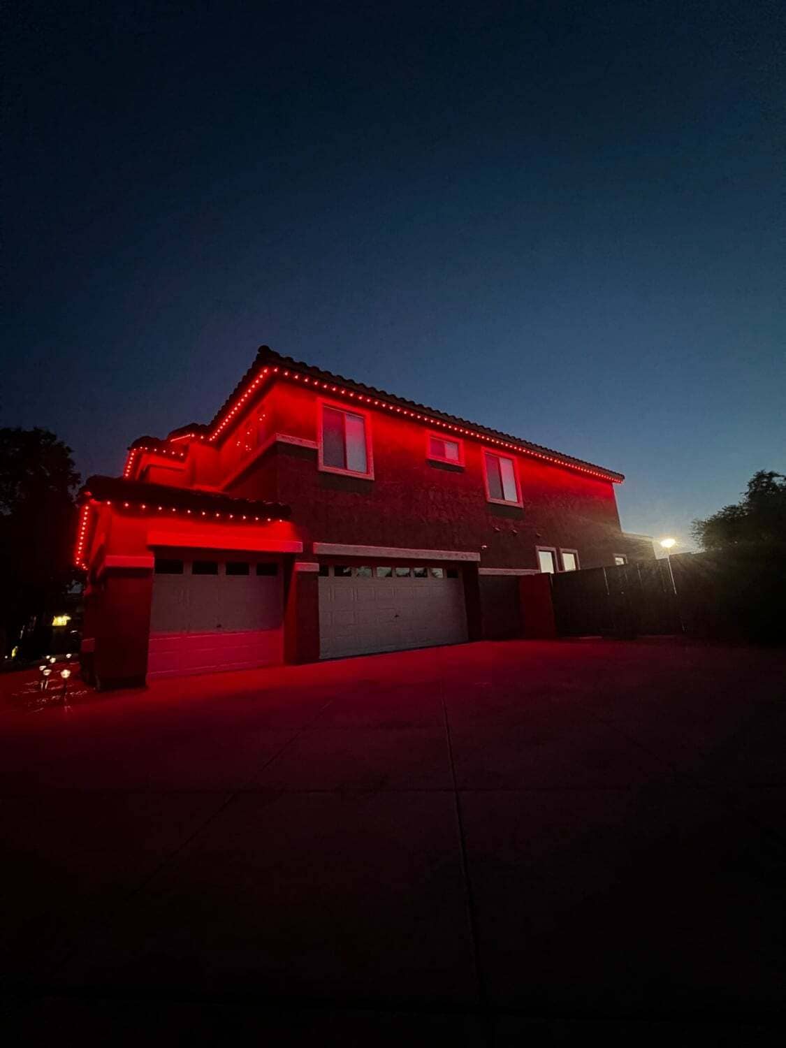 House at night